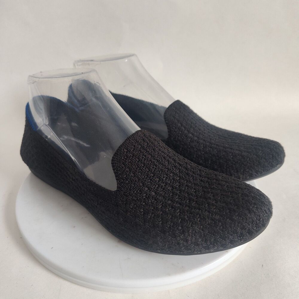 Women’s Black Knit Slip-On Flats